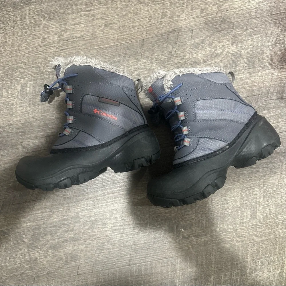 Columbia Kids Gray & Black Winter Boots